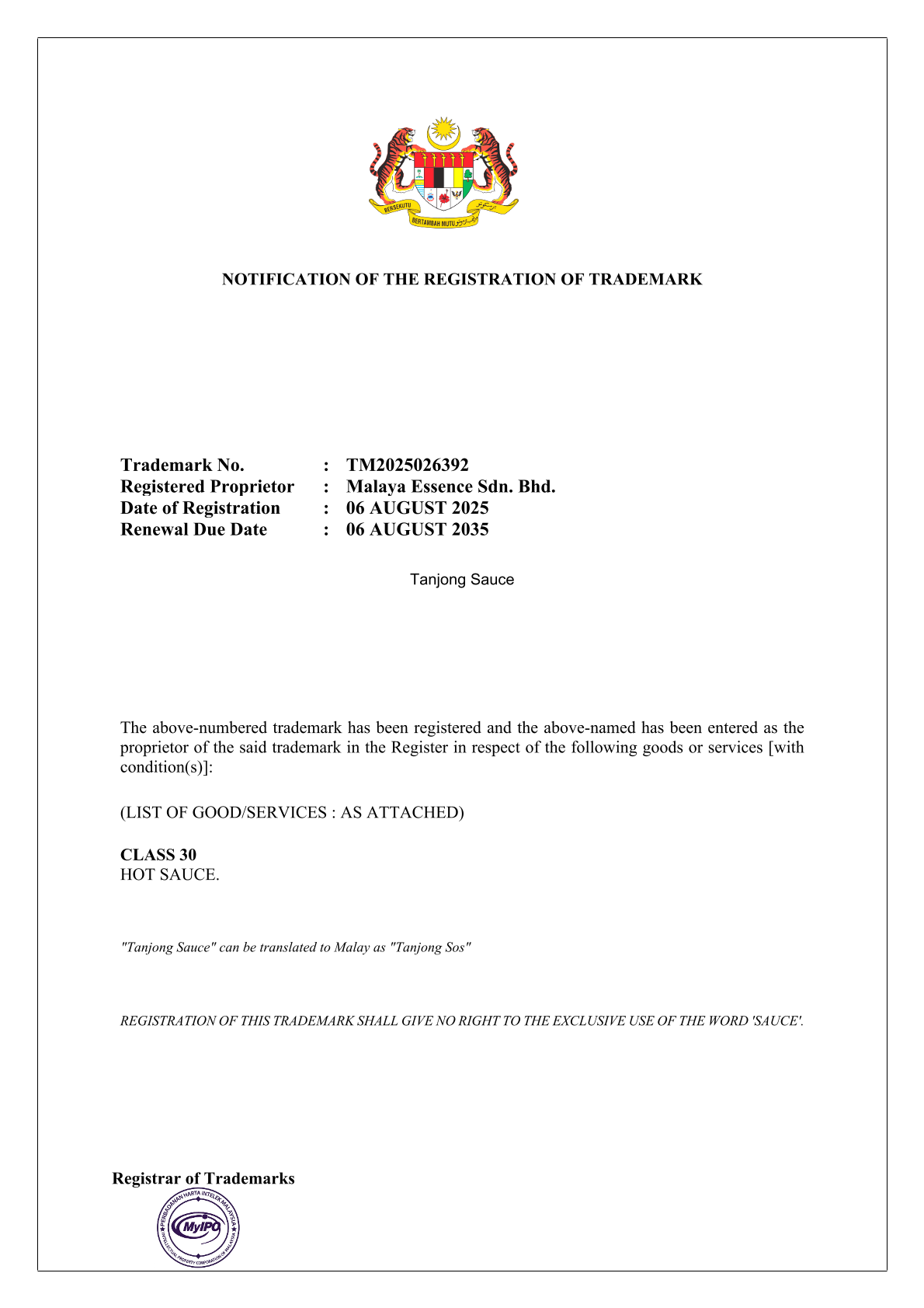 Trademark Registration